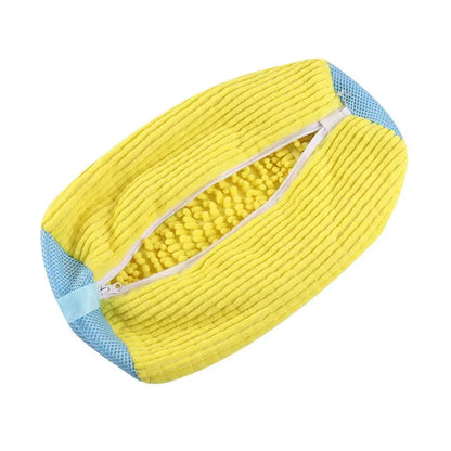 🧺 靴用洗濯ネット｜クッション付きシューズ洗濯バッグ（ファスナー式）