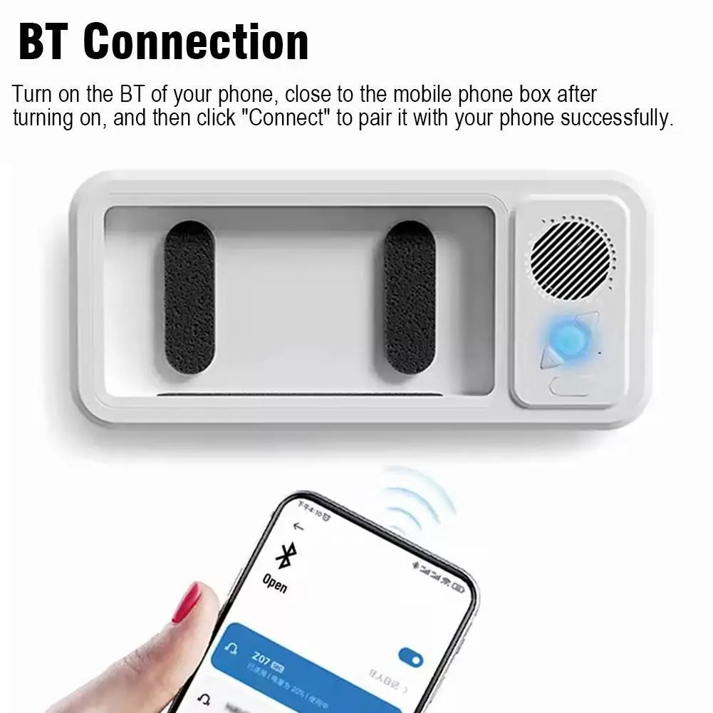 防水スマホホルダー お風呂 Bluetoothスピーカー付き IPX68 シャワー用スマホスタンド 防曇 ハンズフリー通話 音楽再生 全機種対応