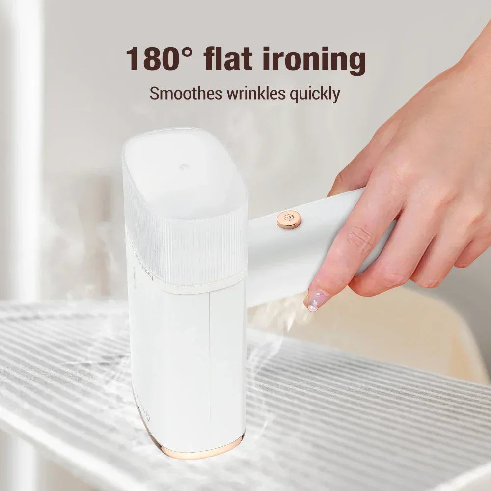 🧲 衣類スチーマー 携帯用 130ml 1000W 折りたたみ式 スチームアイロン 家庭用・旅行用 急速加熱